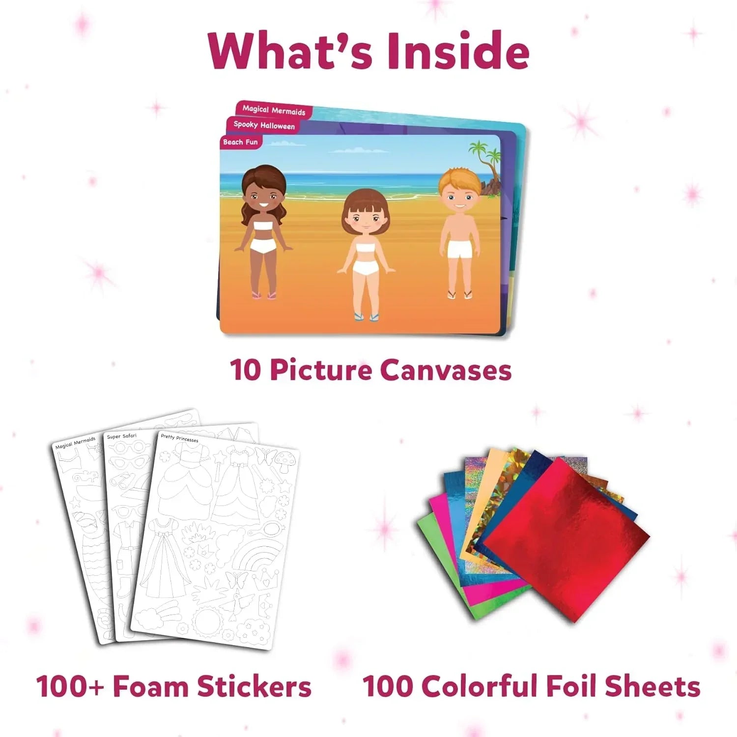Skillmatics Paper Art & Craft Activity - Foil Fun Dress Up, No Mess Art for Kids, Craft Kits & Supplies, DIY Creative Activity, Gifts for Girls & Boys Ages 4, 5, 6, 7, 8, 9, Travel Toys, Multicolor - Jaiman Toys