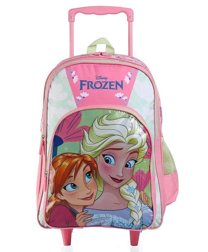 STRIDERS Frozen Elsa & Anna 16-Inch Trolley Backpack for School Perfect for 6 to 8 Years Kids - Jaiman Toys