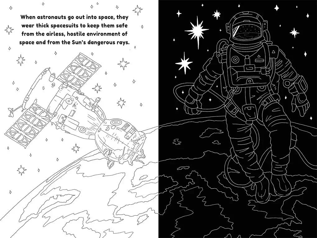 Scratch & Colour: Space – Explore the Cosmos in Vibrant Colors! (Hardcover by Autumn) - Jaiman Toys