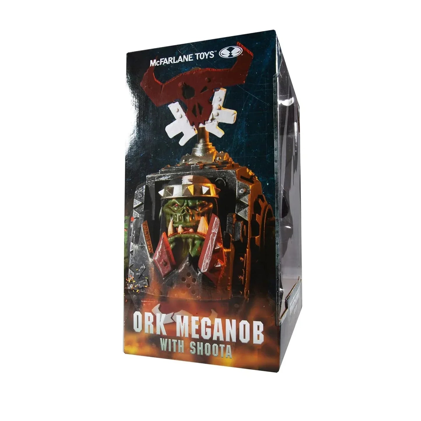 McFarlane Warhammer 40,000 Ork Meganob Mega Action Figure – Shoota & Base - Jaiman Toys
