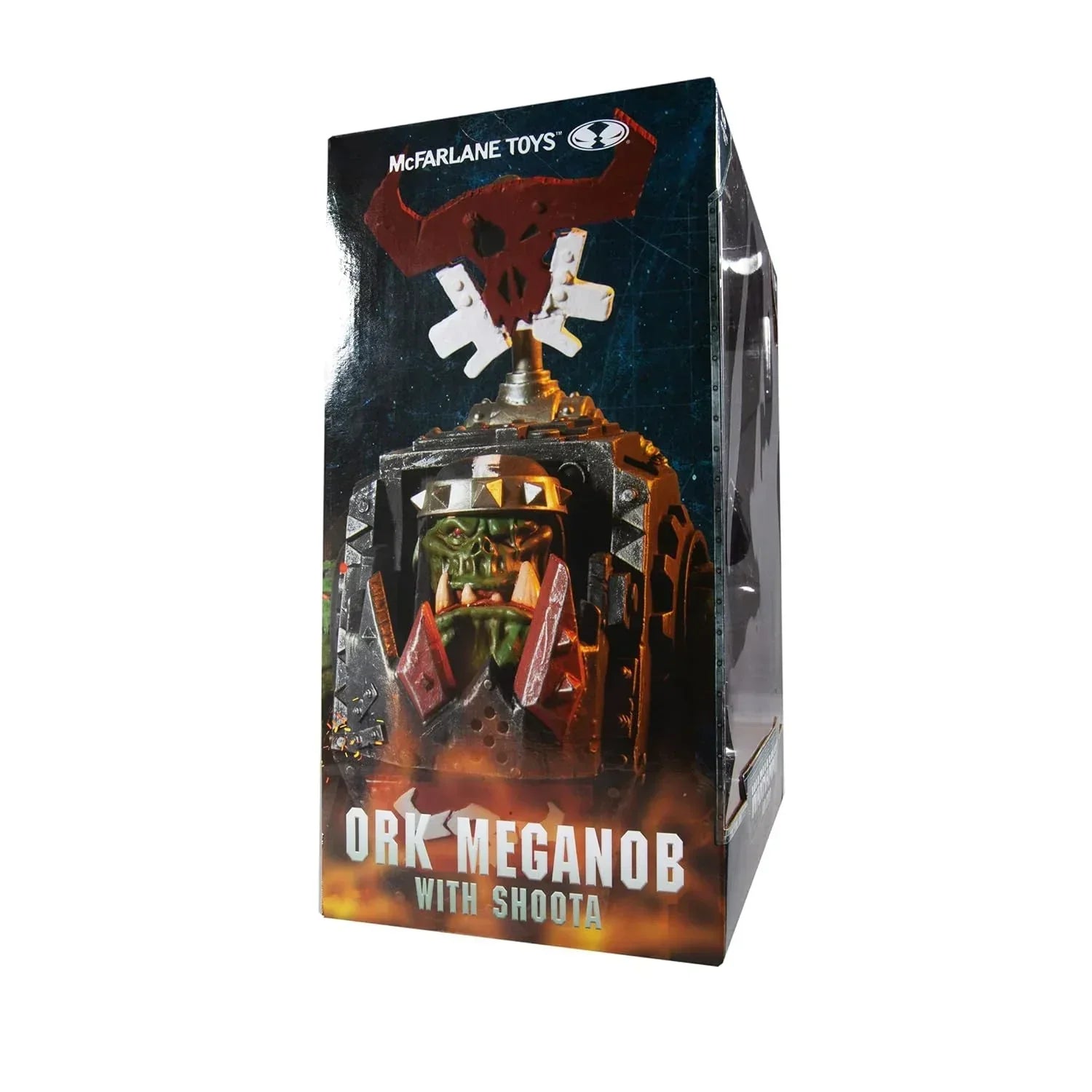 McFarlane Warhammer 40,000 Ork Meganob Mega Action Figure – Shoota & Base - Jaiman Toys