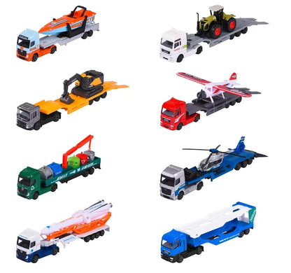 Majorette Transporter Trucks Single Pack – Multicolor Die-Cast Vehicle Set - Jaiman Toys