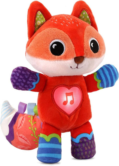 VTech Soothing Songs Fox, Red | Interactive Musical Plush Fox with Lights, Songs & Sensory Play for Babies