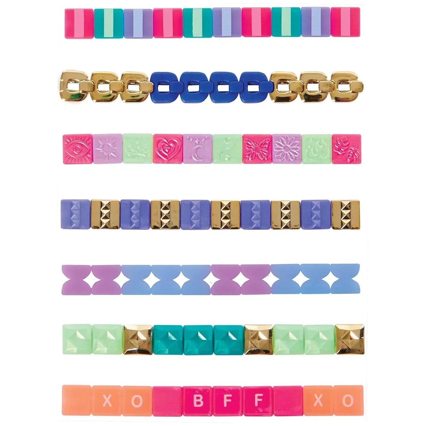 Cool Maker - POPSTYLE Bracelet Maker - Friendship Bracelet Making Kit - 1 Machine with Storage, 170 Beads and 22 Reusable Elastic Bands - Jaiman Toys