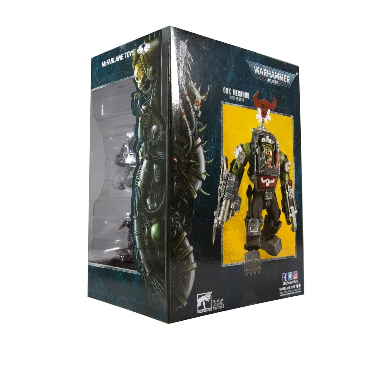 McFarlane Warhammer 40,000 Ork Meganob Mega Action Figure – Shoota & Base - Jaiman Toys