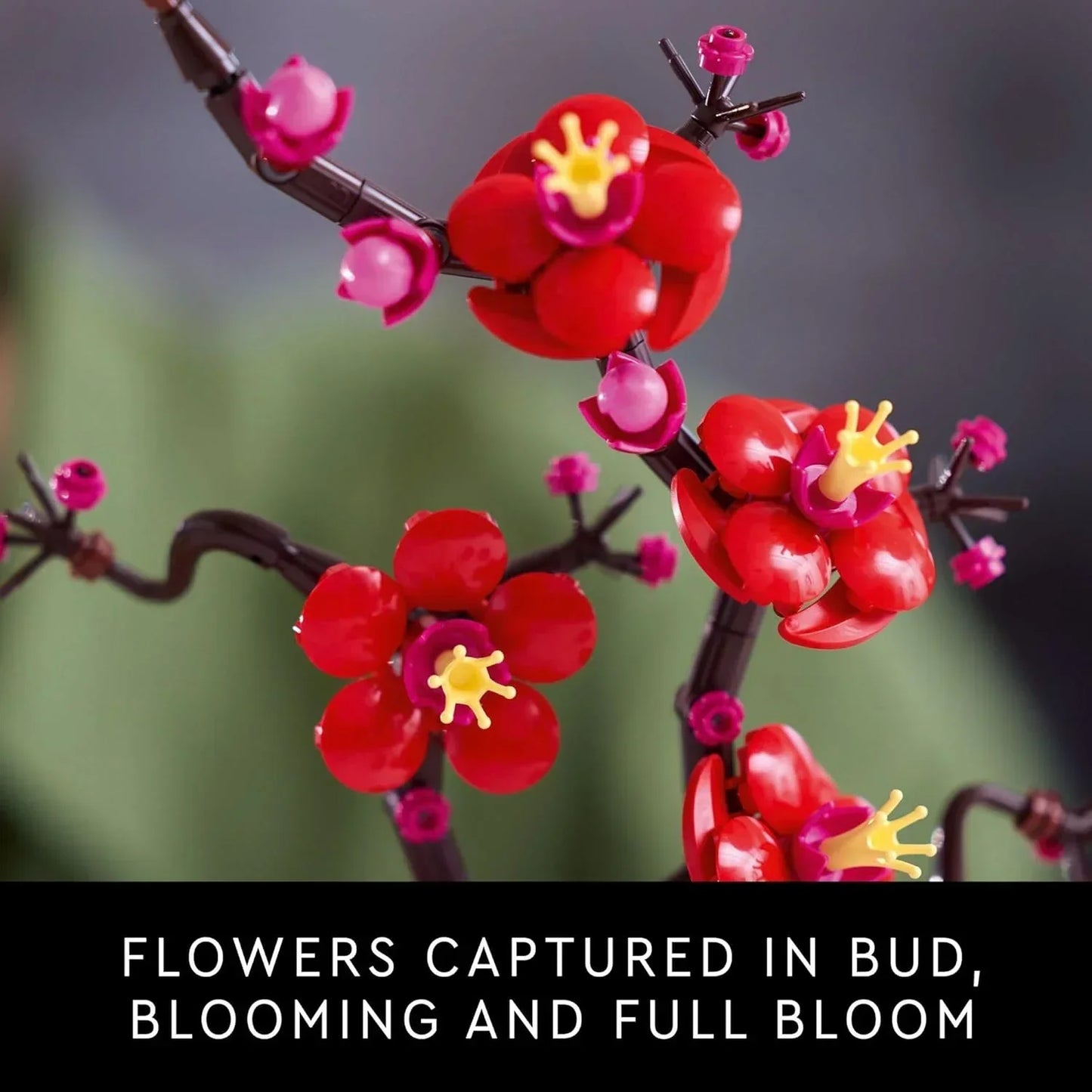 LEGO Icons Plum Blossom Flower Decor Display Set 10369 (327 Pieces)- Botanical Collection