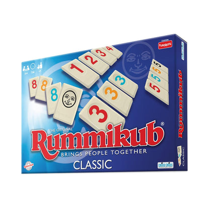 Funskool Original Rummikub Number Game | Classic Family Tile Game for Kids & Adults | Educational Strategy Board Game | 2-4 Players | Ages 7+
