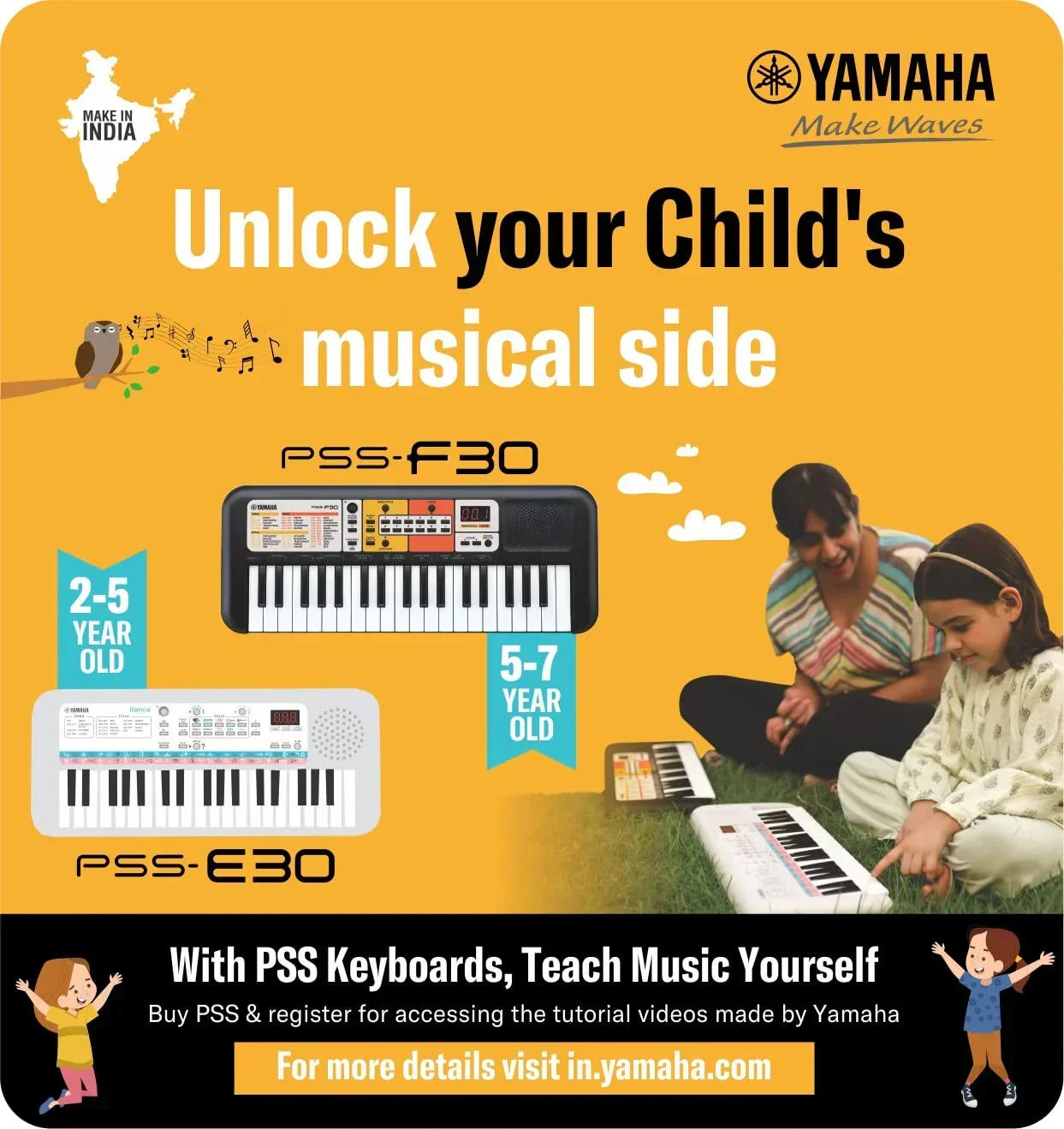 Yamaha Remie PSS-E30 37-Key Portable Mini Keyboard - Jaiman Toys