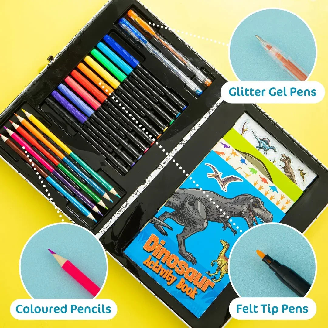 Colour & Carry Dinosaur Activity Colouring Kit - Jaiman Toys