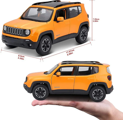 Maisto 1:24 Scale Die‑Cast Model – 2017 Jeep Renegade SUV (Metallic Orange with Black Roof, Special Edition) - Jaiman Toys