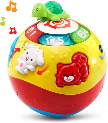 VTech Wiggle and Crawl Ball Interactive Musical Learning Toy for Babies & Toddlers | Multicolor
