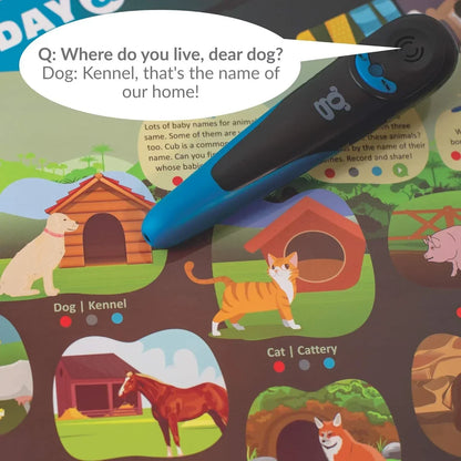 goDiscover Kinder Smart Interactive Learning Posters with Talking Pen | 18 Educational Charts for Kids (3–6 Years)
