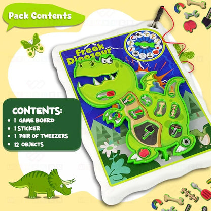 Freak Dinosaur Operation Board Game – Electronic Skill Toy for Kids Ages 4–12 - Jaiman Toys