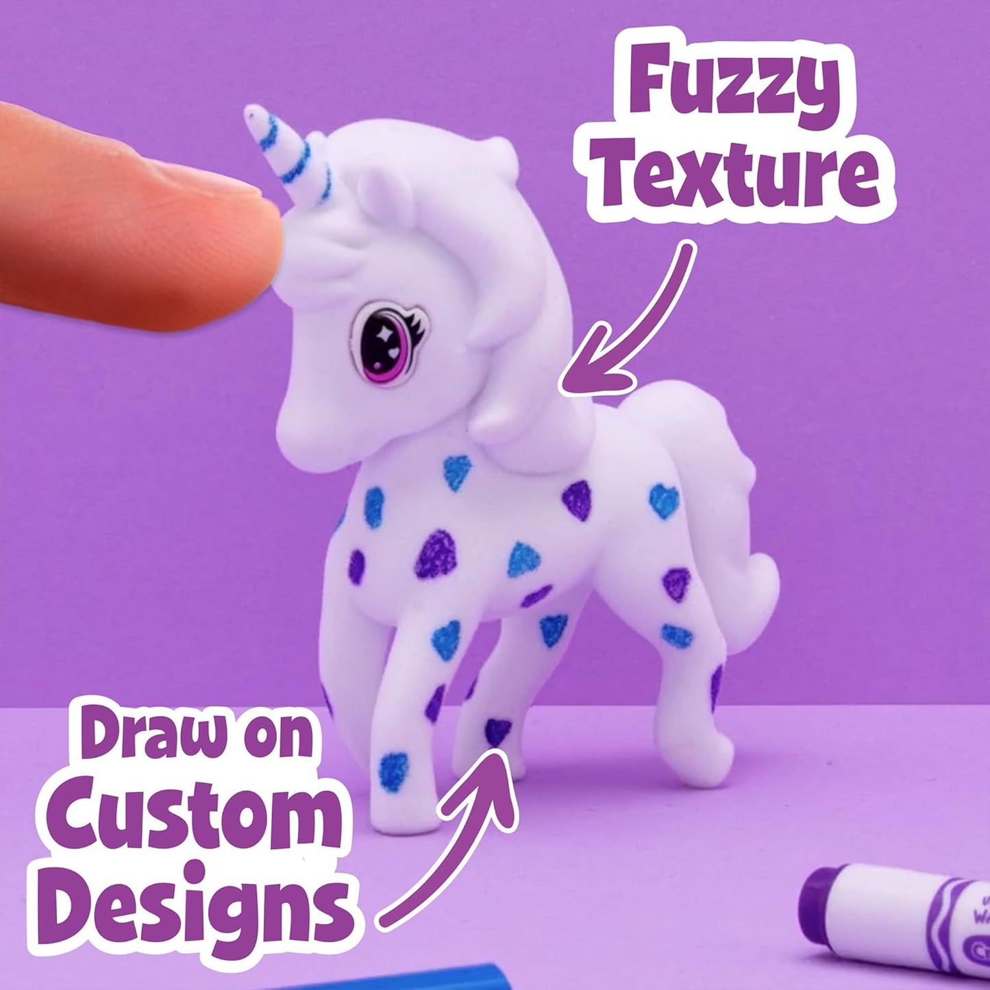 Crayola Scribble Scrubbie Carnival Party, 4 Washable Pets, 5 Markers & 1 Scrub Brush, Non-Toxic, Gift for Kids
