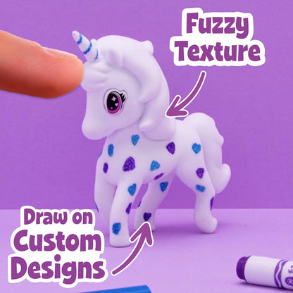 Crayola Scribble Scrubbie Carnival Party, 4 Washable Pets, 5 Markers & 1 Scrub Brush, Non-Toxic, Gift for Kids