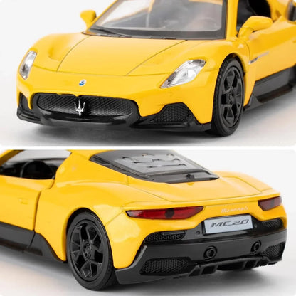 RMZ City 1:36 Maserati MC20 Die-Cast Car – Red | Openable Doors, Pull-Back Action