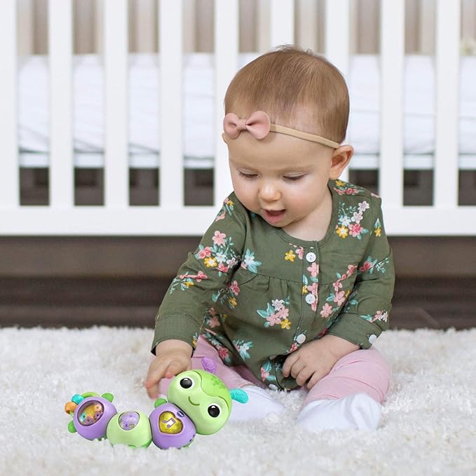 VTech Twist & Explore Caterpillar, Green | Interactive Musical Sensory Learning Toy for Babies 3+ Months