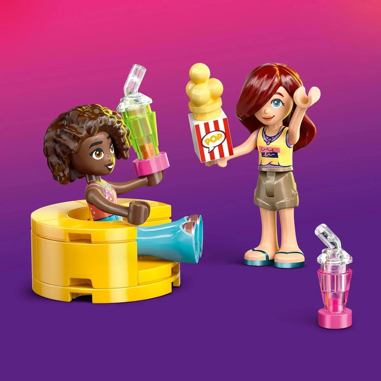LEGO Friends 42642 Friendship Movie Night Toy for 6+ Year Old Girls - incl. 2 Mini Dolls, a Screen and a Light Brick Projector - Creative Building Set