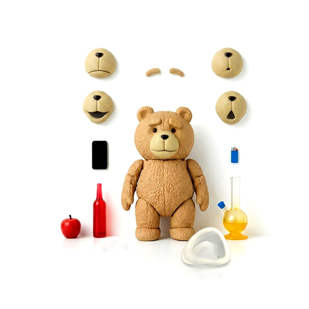 Figure Complex Movie Revo Ted 2 Action Figure (9CM) – Revoltech Fully Articulated Collectible with Accessories