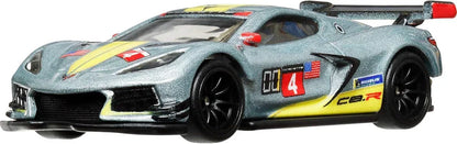 Hot Wheels Premium Car Culture Race Day Corvette C8.R Diecast Car – 1:64 Scale Metal Model with Real Riders