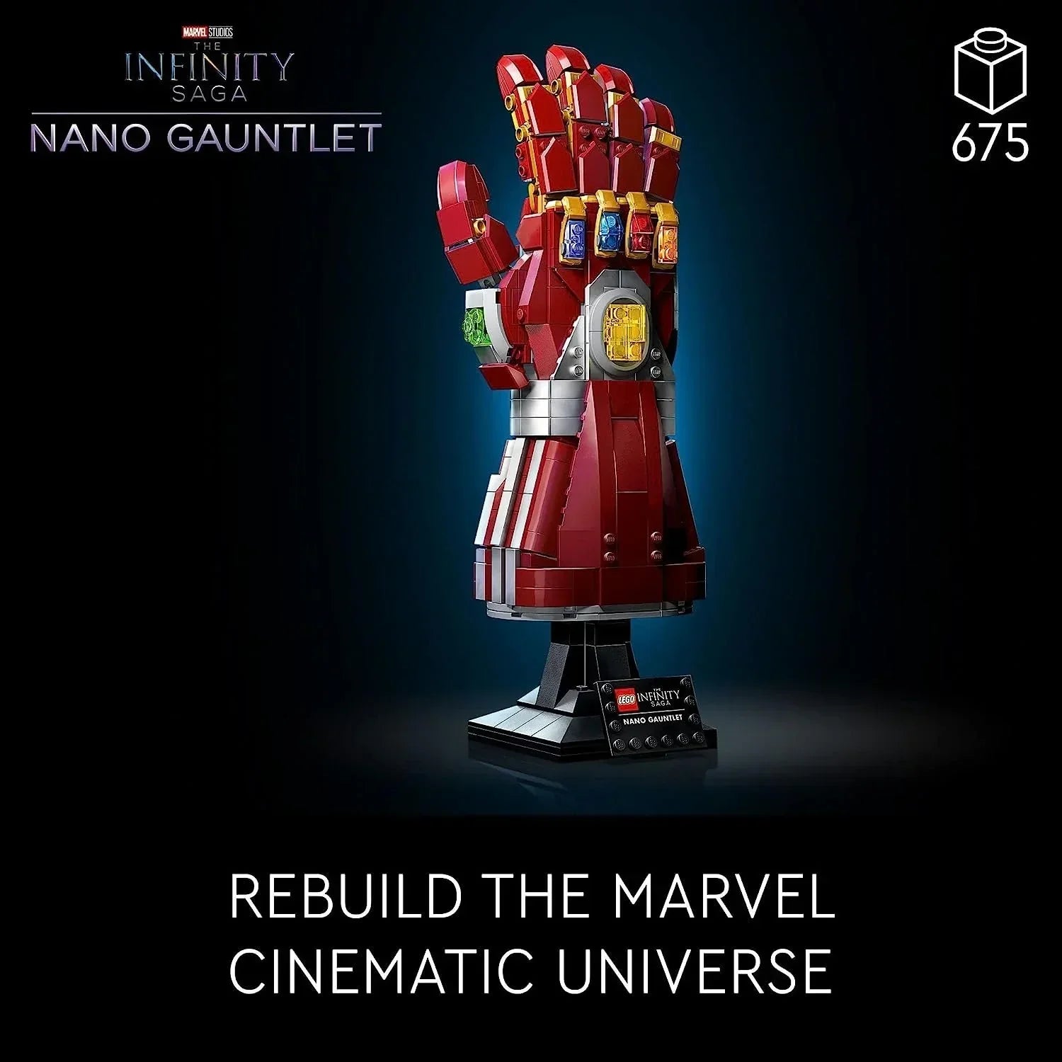 LEGO 76223 Nano Gauntlet, Iron Man Model with Infinity Stones, Avengers - Jaiman Toys