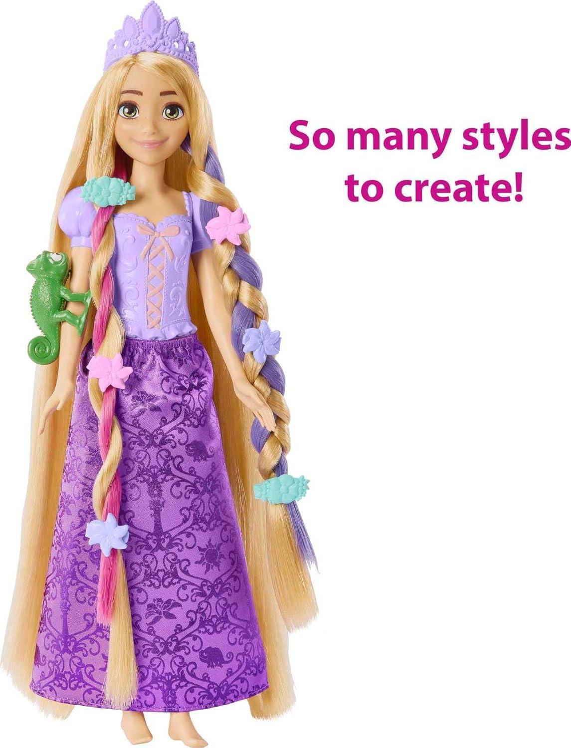 Disney Mattel Princess Toys, Rapunzel Doll with Color-Change Hair Extensions&Hair-Styling Pieces, Inspired by The Movie?? - Jaiman Toys