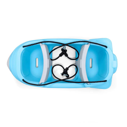 Step2 Rocket Double Swing – Blue, Two-Seater Outdoor Swing with Safety Belts - Jaiman Toys