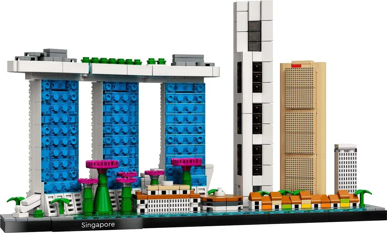 LEGO Architecture 21057  Skyline Collection: Singapore Building Kit; Collectible Display Model for Adults (827 Pieces)