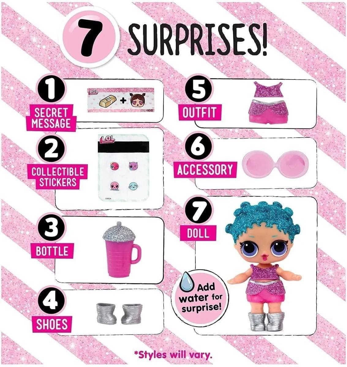 LOL Glitter Surprise Mystery Pack Doll with Candide Accessories, for Girls Age 3,4,5,6.... - Jaiman Toys