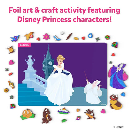 Skillmatics Paper Art & Craft Activity - Foil Fun Disney Princess, No Mess Art for Kids, Craft Kits & Supplies, DIY Creative Activity, Gifts for Girls & Boys Ages 4, 5, 6, 7, 8, 9, Multicolor - Jaiman Toys