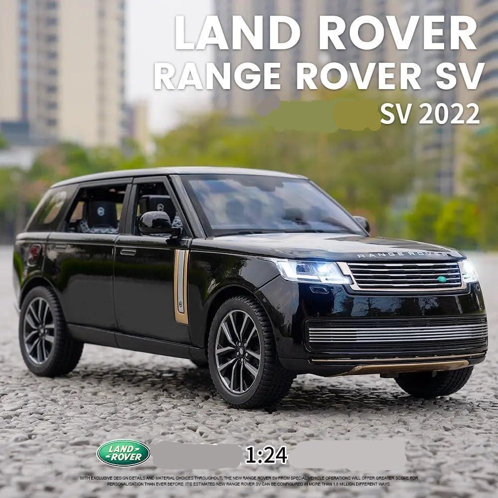 Joy Junction 1:24 Luxury Range Rover Diecast Model Car –  Land Rover Defender Die-Cast Model Car –  Alloy Metal Pull Back Toy Car with Openable Doors, Light & Sound