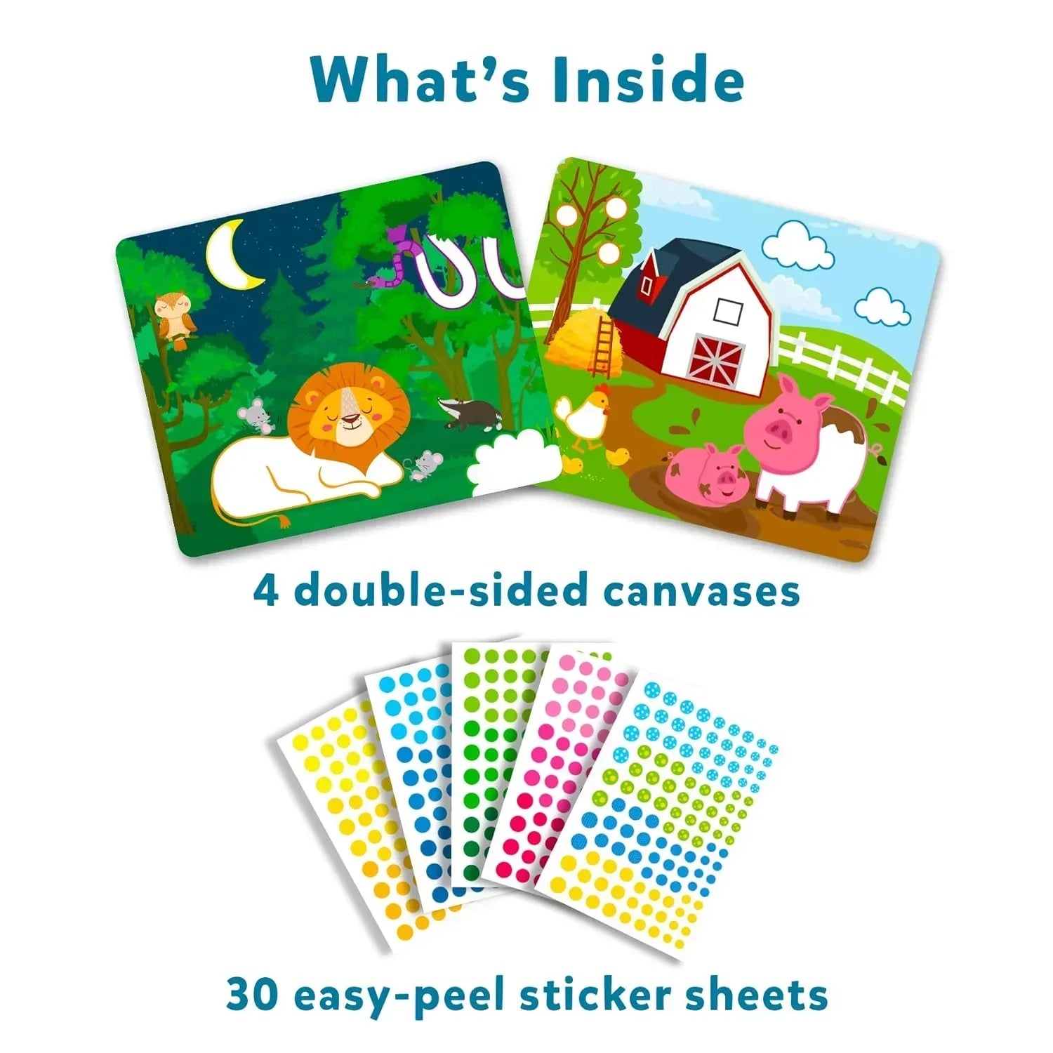 Skillmatics Art Activity - Dot It Animals, No Mess Sticker Art for Kids, Craft Kits, DIY Activity, Gifts for Boys & Girls Ages 3, 4, 5, 6, 7, Paper, Multicolor - Jaiman Toys