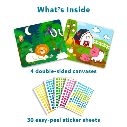 Skillmatics Art Activity - Dot It Animals, No Mess Sticker Art for Kids, Craft Kits, DIY Activity, Gifts for Boys & Girls Ages 3, 4, 5, 6, 7, Paper, Multicolor - Jaiman Toys