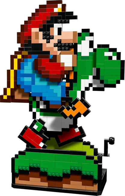 LEGO 71438 Super Mario World: Mario and Yoshi Adult Modeling Kit, 71438