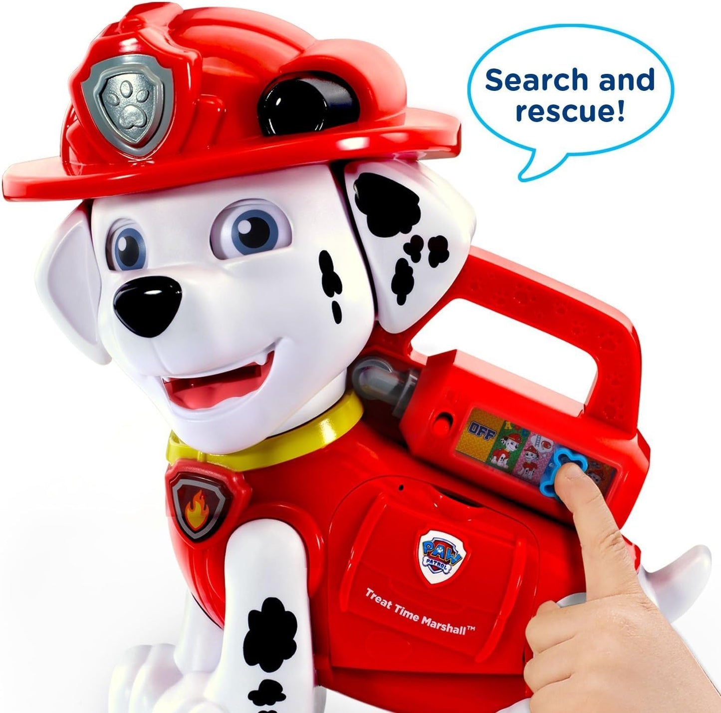 VTech PAW Patrol Treat Time Marshall | Interactive Learning Toy with Letter Treats, Sounds, Music & Educational Games for Toddlers
