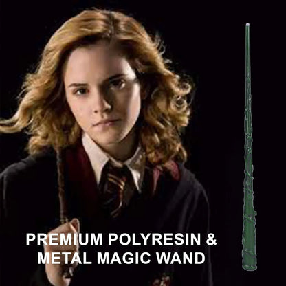 Classic Handcrafted Harry Potter Wand with LED – 35 cm Hermione Granger Wizard Stick for Collectibles & Cosplay - Jaiman Toys
