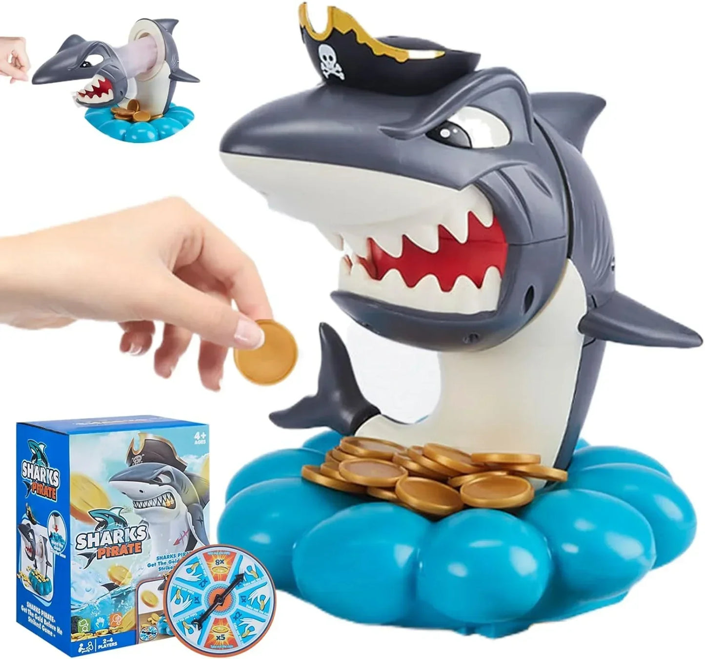 Pop-Up Shark Game – Fun Pirate Surprise Toy for Kids - Jaiman Toys