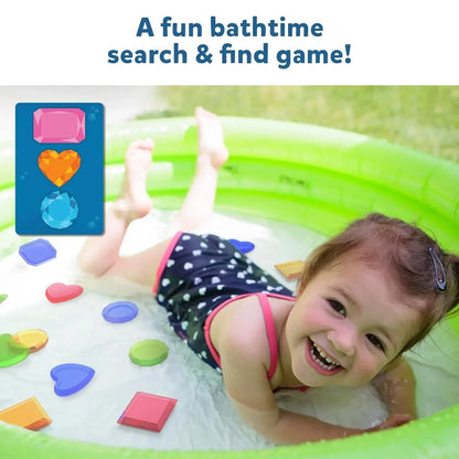 Skillmatics Seek & Splash Bath Toys - Search and Find Gem Game, Bathtub, Baby Pool & Summer Toys for Toddlers, Kids, Preschoolers, Waterproof Cards, Gifts for Boys & Girls Ages 3, 4, 5, 6 - Jaiman Toys