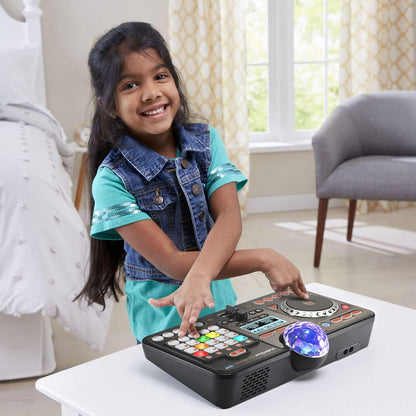VTech Kidi Star DJ Mixer | Kids DJ Mixing Console with Bluetooth, DJ Turntable, Recording Studio, Sound Effects, Party Lights & Music Games | Interactive Music Toy