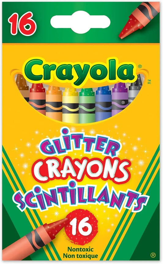 Crayola 16 Glitter Crayons - Jaiman Toys