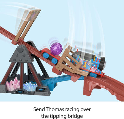 Fisher-Price Thomas & Friends Crystal Caves Adventure Set – Motorized Thomas Train Track Playset