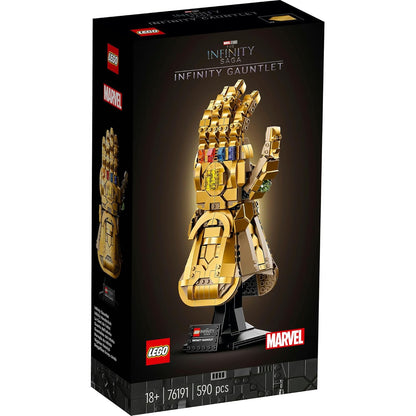 LEGO 76191 Marvel Infinity Gauntlet Building Set for Adults – Thanos Infinity Stones Collectible Display Model (590 Pieces)