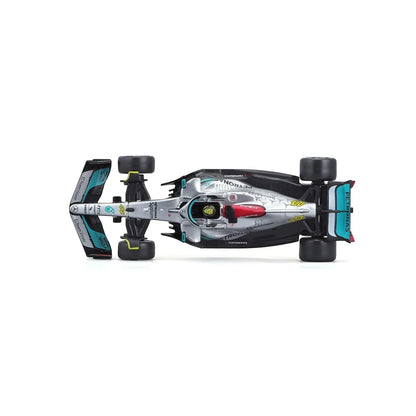Bburago 1:43 Mercedes W13 #63 George Russell 2022 – Diecast F1 Model (Silver) - Jaiman Toys
