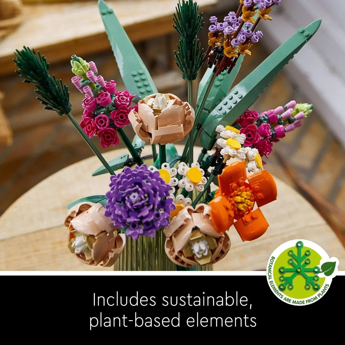 LEGO 10280 Flower Bouquet Building Kit (756 Pieces) ; Botanical Collection