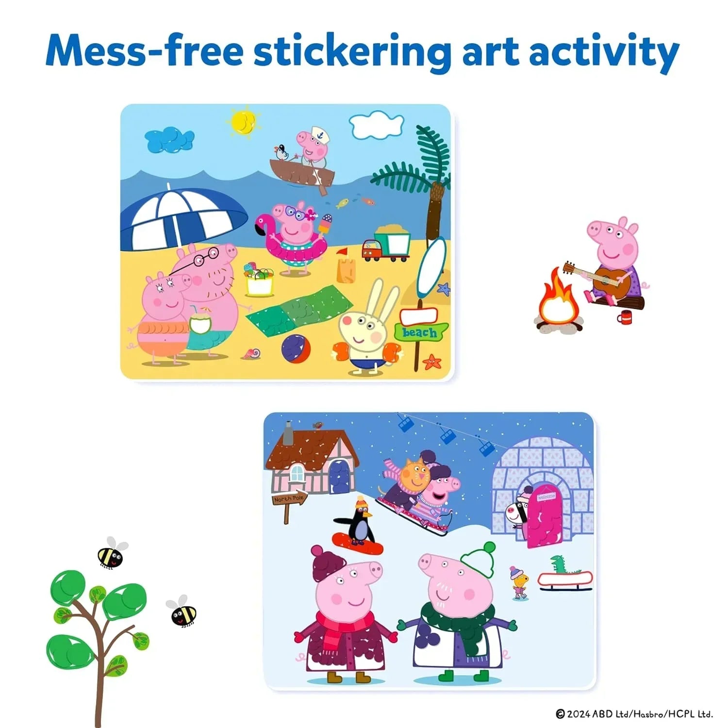 Skillmatics Paper Art Activity - Dot It Peppa Pig, Mess-Free Sticker Art For Kids, Craft Kits, Diy Activity, Gifts For Boys & Girls Ages 3, 4, 5, 6, 7, Travel Toys For Toddlers, Multicolour - Jaiman Toys