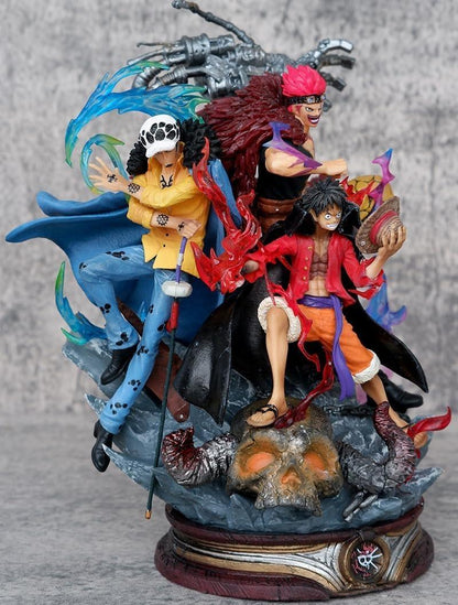 Ultimate Action Figure – One Piece Onigashima Battle Scene | Luffy, Kid & Law vs Beast Pirates HW - Jaiman Toys