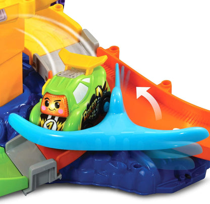 VTech Go! Go! Smart Wheels Ultimate Corkscrew Tower | Interactive Race Track Playset with Corkscrew Spiral, SmartPoint Vehicle & Educational Toy for Toddlers
