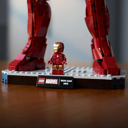 LEGO 76344 Marvel Iron Man Mark 3 – Collectors’ Edition Posable Figure Building Set for Adults