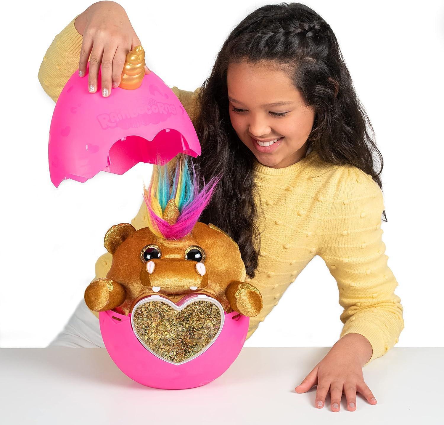 Rainbo'corns Fairy'corn Surprise Series - Collectable Plush Toy - Ultimate Surprise Egg, Portable Fairy Wings - Blue - Jaiman Toys