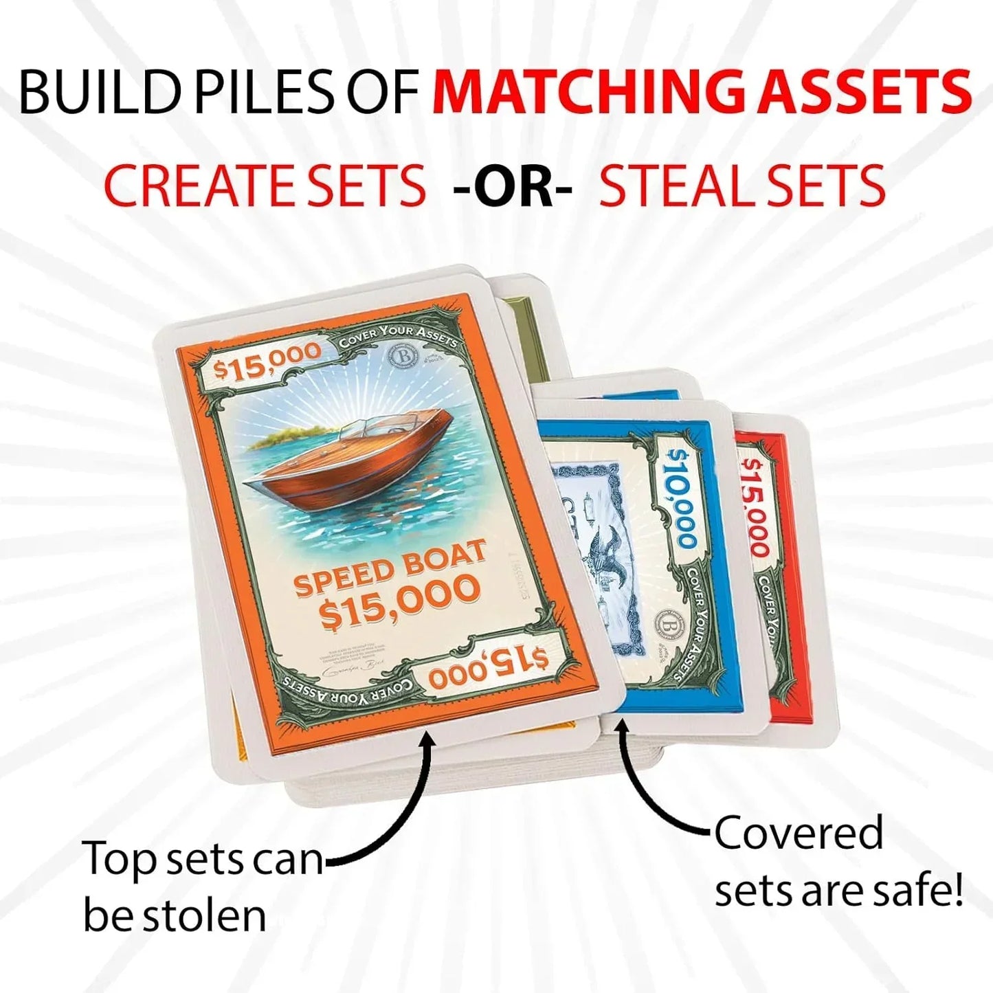 Cover Your Assets Card Game by Grandpa Beck’s – Fun Family & Adult Party Game - Jaiman Toys